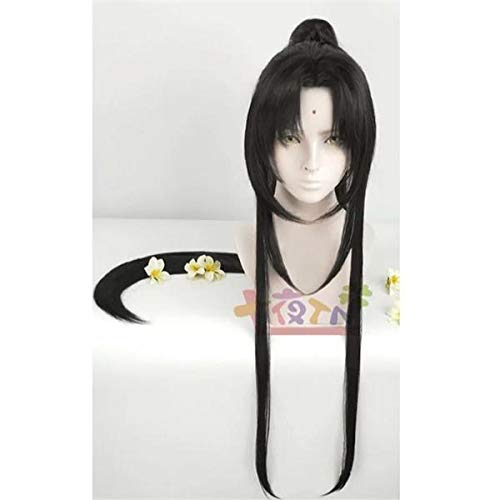 HBYLEE-Wig for cosplay Biamoxer 7 Styles Großmeister der dämonischen Kultivierung Wei Wuxian Styled Schwarz Lange Cosplay Perücke Rot Stirnband Free Style 5 von HBYLEE
