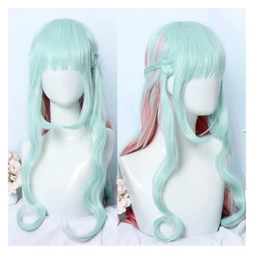 HBYLEE-Wig for cosplay Cosplay Wig Anime Cosplay Wig High-Rise Invasion Shinzaki Kuon Wig Long Curly Gradient Blue Gold Synthetic Hair Role Play Wigs with Free Wig Cap for Party Daily Hall von HBYLEE