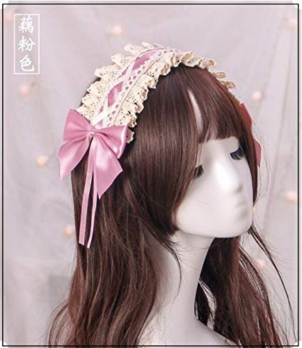 HBYLEE-Wig for cosplay Cute Lolita Hair Accessories Hair Pin Lace Accessory Cosplay Wig Pink Purple Red Blue Cute Lolita Cosplay Girls Women Pink von HBYLEE