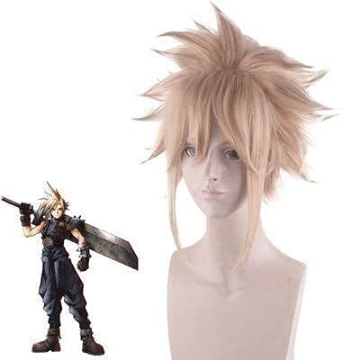 HBYLEE-Wig for cosplay FF7 Anime Wig Cloud Golden Wig Cosplay Comic-Con Halloween Party Carnival Men and Women Anime Fans Gift von HBYLEE