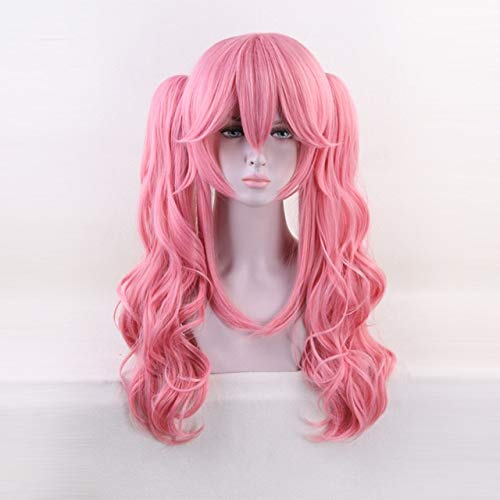 HBYLEE-Wig for cosplay Fgo Tamamo Cat Pink Women Cosplay Wig Tamamo No Mae Wavy Curly Ver Destiny Large Order Heat Resistant Fibre Hair Wigs A von HBYLEE