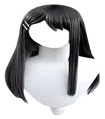 HBYLEE-Wig for cosplay Hayase Nagatoro Wig Straight Black Dark Grey Day Wig Showcase Event Cosplay Wig Retro Fashion Party Prom Wig Coser Wig von HBYLEE