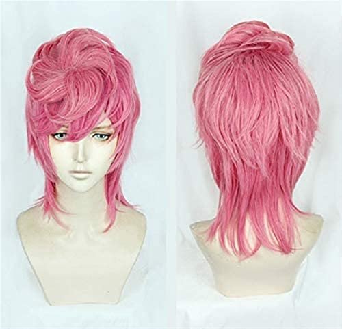 HBYLEE-Wig for cosplay Jojos bizarres Abenteuer Goldener Wind Trish UNA Cosplay Wig JoJo no Kimyou NA bouken hitzebeständiges Synthetisches Haar Perücken + Perückenkappe von HBYLEE