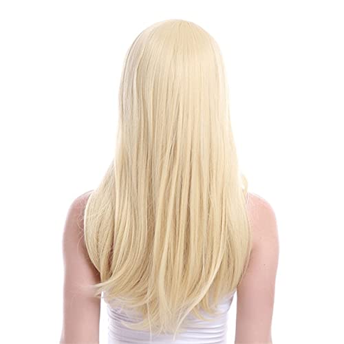 HBYLEE-Wig for cosplay L-E-Mail Perücke Frauen Lange Perücken 10 Farben 65Cm Schwarz Rosa Gerade Hitzebeständige Kunsthaar Perucas Cosplay Perücke 26Inches Golden von HBYLEE