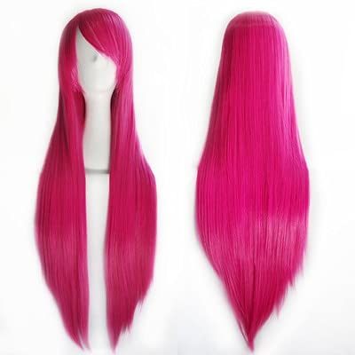 HBYLEE-Wig for cosplay Umi Sonoda Ruka Jabami Yumeko 80 Cm Schwarz Weiß Rot Lila Rosa 19 Farben Gerade Lange Perücken Synthetische Cosplay Haarperücke + Perückenkappe Nr. 12 von HBYLEE
