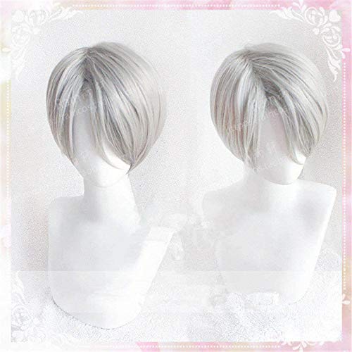 HBYLEE-Wig for cosplay Wig Anime Cosplay Juri!!!on Ice Viktor Nikiforov Perücke Victor Nikiforov Cosplay Perücken+Perücke Kappe von HBYLEE