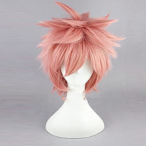 HBYLEE-Wig for cosplay Wig Anime Cosplay Weihnachts-Anime-Cosplay-Perücke for Fairy Tail Natsu Dragneel Halloween Karnevalsparty Karneval Nachtleben Konzerte Hochzeiten Maskerade-Partys von HBYLEE