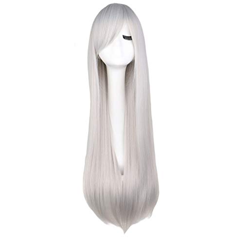 HBYLEE-Wig for cosplay anime cosplay perückeCosplay 80Cm Perücke Blond Blau Rot Rosa Grau Lila Haar Für Party 80Cm Lange Gerade Synthetische Cosplay Perücken Für Frauen One Size 05 von HBYLEE