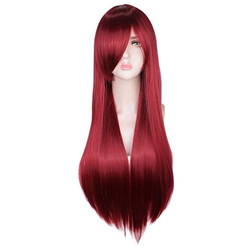 HBYLEE-Wig for cosplay anime cosplay perückeCosplay 80Cm Perücke Blond Blau Rot Rosa Grau Lila Haar Für Party 80Cm Lange Gerade Synthetische Cosplay Perücken Für Frauen One Size 10 von HBYLEE