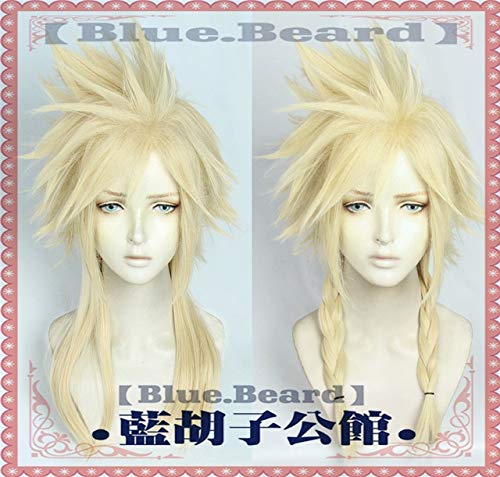 HBYLEE-Wig for cosplay anime cosplay perückeFinal Fantasy Vii 7 Wolkenkampf Golden Blonde Cosplay Perücken Hochtemperatur Faser Haar Perücke + Perücke Cap Cloud Strife von HBYLEE
