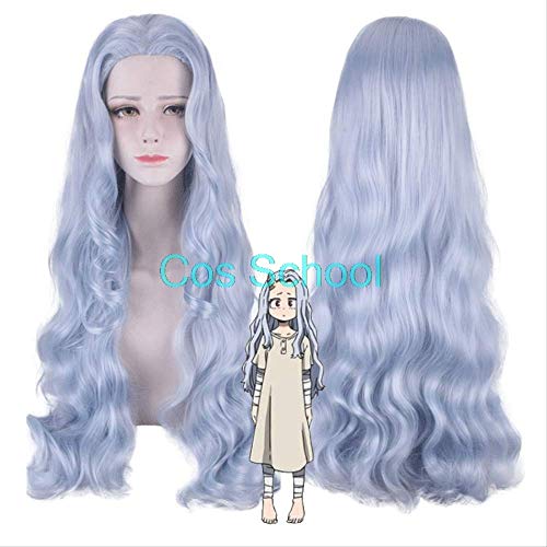 HBYLEEAnime My Hero Academia Eri Cosplay Wigs Boku no Hero Academia Eri Costumes Wigs Halloween Gray-Blue Long Curly Hair[Farbe:nach Plan] von HBYLEE