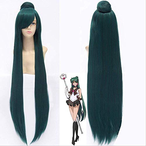 HBYLEEDIOCOS Sailor Moon Mercury Mars Jupiter Venus Uranus Neptune Pluto Saturn Chibi Usa Cosplay Wigs for Halloween Party Sailor Pluto wig[Farbe:nach Plan] von HBYLEE