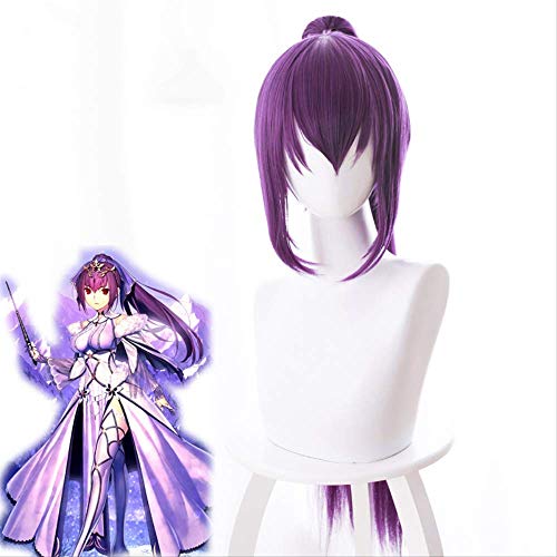 HBYLEEFate/GrandOrder FGO Scarha Master Craftsman Purple Ponytail cosplay game wig[Farbe:nach Plan] von HBYLEE