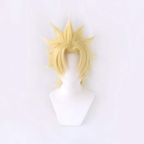 HBYLEEJoJo's Bizarre Adventure Caesar Anthonio Zeppeli Kurzer Perücke Cosplay Kostüm Hitzebeständige synthetische Haare JoJo. Männer Frauen Wigs.[Farbe:Onecolor] von HBYLEE