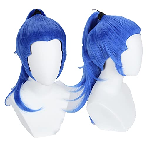 HBYLEEOne Piece Impel Down Arc Buggy Cosplay Wig Blue Styled Synthetic Hair + Wig Cap[Farbe:nach Plan] von HBYLEE