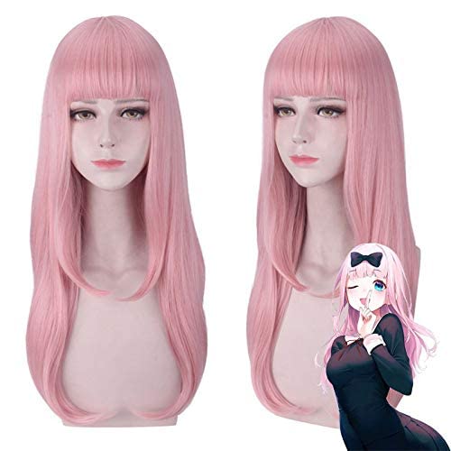 HBYLEEWig for Miss Hui Ye wants me to confess the secretary Fujiwara Qianhua soft pink cosplay wig[Farbe:nach Plan] von HBYLEE