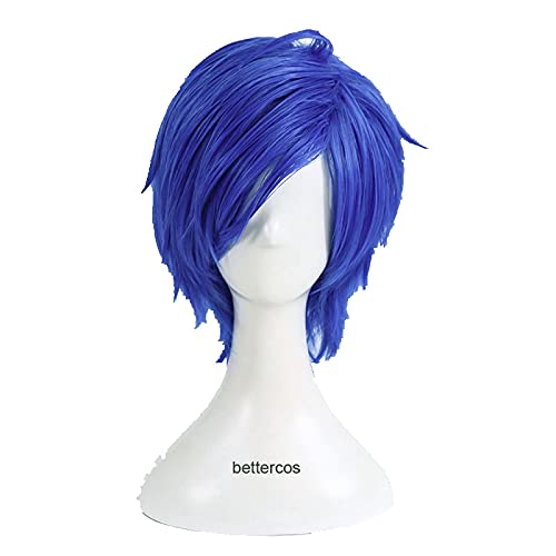Persona3. Shin Megami Tenseei Persona 3 Yuki Makoto Yuuki Cosplay Perücke Kurzer Hitzebeständigkeit Synthetische Haarperücke + Perücke Kappe von HBYLEE