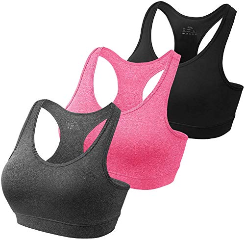 HBselect Sport BH Bustier Damen Bralette Nathloser mit Polstern Sportbekleidung Polyesterfaser ohne Bügel atmungsaktiv Joggen Yoga Jumping Fitness von HBselect