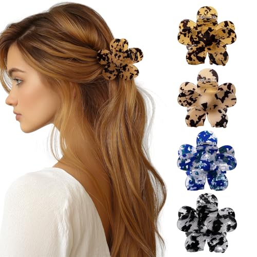 HBselect 4 Stück haarklammer damen starker Halt haarkrallenclips haargreifer damen haarkrallen haarspangen für dünnes dickes haar Frauen und Mädchen 9007 B HBselect 4 Stück haarklammer damen starker Halt haarkrallenclips haargreifer damen haarkrallen haarspangen für dünnes dickes haar Frauen und Mädchen 9007 B von HBselect