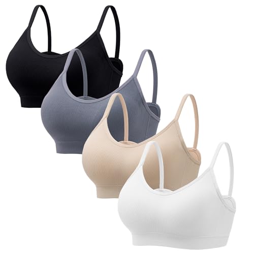 HBselect Womens Wireless Bra Womens One Smooth U Underwire Bra Grau XXL von HBselect