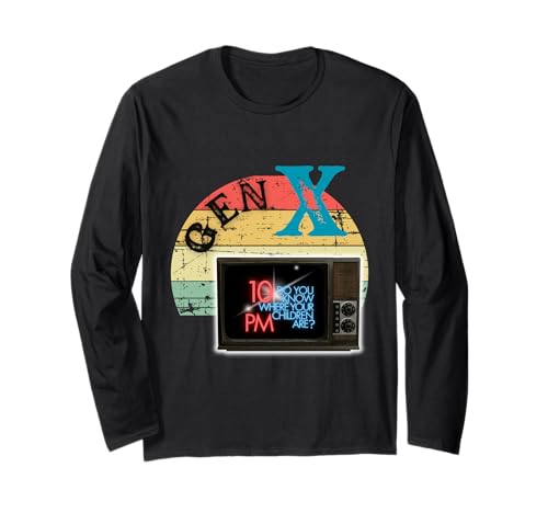 Generation X, es ist 22 Uhr Wissen Sie, wo Ihre Kinder sind? Langarmshirt Generation X, es ist 22 Uhr Wissen Sie, wo Ihre Kinder sind? Langarmshirt von HC Artistry