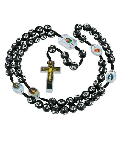 HCAXKFMMXU 6 Farben Kreuz Gebetskette Rosenkranz Halskette Zufällige Heilige Ikone Medaille Spacer Perlen Kruzifix Anhänger Chaplet Religiöser Schmuck HCAXKFMMXU 6 Farben Kreuz Gebetskette Rosenkranz Halskette Zufällige Heilige Ikone Medaille Spacer Perlen Kruzifix Anhänger Chaplet Religiöser Schmuck von HCAXKFMMXU