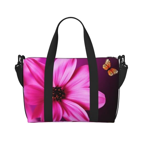Reisetasche für persönliche Gegenstände, Handgepäck, Trainingshandtasche, leicht, wasserdicht, Sporttasche, Farbige Blume, Wochenendtasche für Damen und Herren, Schwarz, Einheitsgröße, Schwarz , Reisetasche für persönliche Gegenstände, Handgepäck, Trainingshandtasche, leicht, wasserdicht, Sporttasche, Farbige Blume, Wochenendtasche für Damen und Herren, Schwarz, Einheitsgröße, Schwarz , von HCBPWVQA