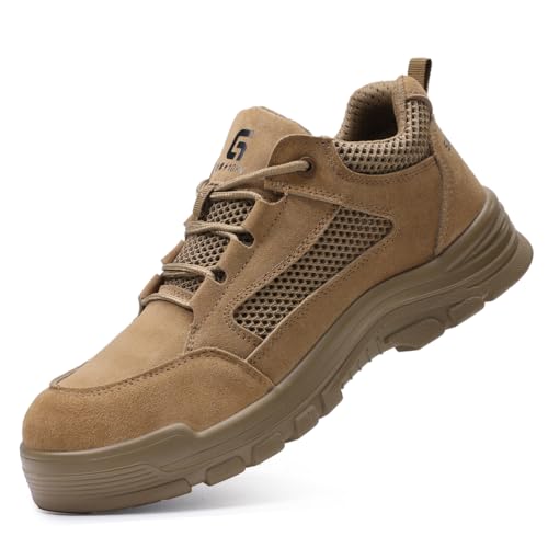 Braun,38.5 EU,Sicherheitsschuhe Männer Arbeitsturnschuhe Frauen Stahlkappenschuhe Atmungsaktive Anti-Smash- und Anti-Pannenschuhe Braun,38.5 EU,Sicherheitsschuhe Männer Arbeitsturnschuhe Frauen Stahlkappenschuhe Atmungsaktive Anti-Smash- und Anti-Pannenschuhe von HCDZF