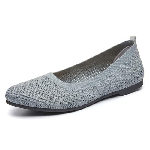 HCDZF Atmungsaktive Loafer für Damen Slip-On Flats Strick Bequeme Wanderschuhe,Grau,40 EU HCDZF Atmungsaktive Loafer für Damen Slip-On Flats Strick Bequeme Wanderschuhe,Grau,40 EU von HCDZF