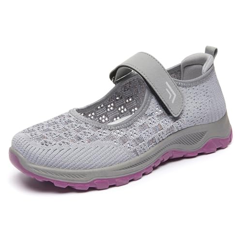 HCDZF Atmungsaktive Mesh-Flats für Frauen Bequeme Slip On Gestrickte Freizeit-Wanderschuhe,Grau,39 EU HCDZF Atmungsaktive Mesh-Flats für Frauen Bequeme Slip On Gestrickte Freizeit-Wanderschuhe,Grau,39 EU von HCDZF