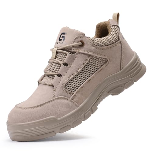 HCDZF Beige,38.5 EU,Atmungsaktive Männer Arbeitsschuhe Sommer Sicherheitsschuhe Turnschuhe Sicherheit Stahl Kappe Schuhe Pannensicher HCDZF Beige,38.5 EU,Atmungsaktive Männer Arbeitsschuhe Sommer Sicherheitsschuhe Turnschuhe Sicherheit Stahl Kappe Schuhe Pannensicher von HCDZF