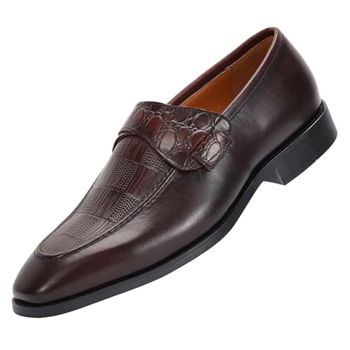 HCDZF Braun,40 EU,Herren Leder Derby Schuhe Business Kleid Schuhe Freizeitschuhe von HCDZF