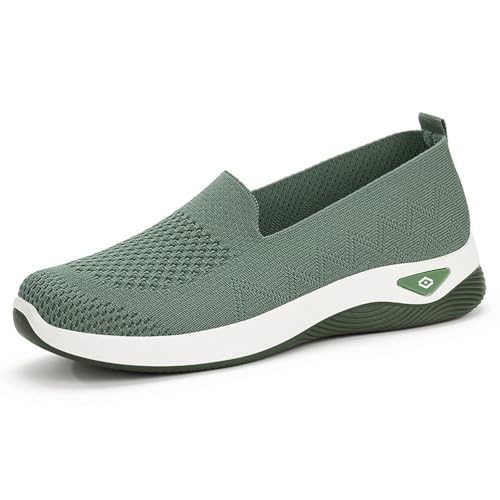 HCDZF Damen Slip-On Wanderschuhe Atmungsaktives Mesh Bequeme Freizeitschuhe,Grün,39 EU HCDZF Damen Slip-On Wanderschuhe Atmungsaktives Mesh Bequeme Freizeitschuhe,Grün,39 EU von HCDZF