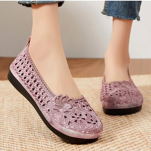HCDZF Damen Sommer Aushöhlen Atmungsaktiv Flach Bequem Hineinschlüpfen Casual Loafer,Rosa,40 EU HCDZF Damen Sommer Aushöhlen Atmungsaktiv Flach Bequem Hineinschlüpfen Casual Loafer,Rosa,40 EU von HCDZF