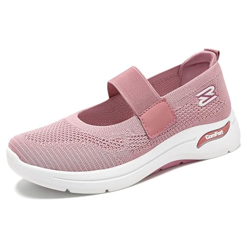 HCDZF Damen Sommer Leichte Freizeit Turnschuhe Mesh Strick Atmungsaktive Wanderschuhe,Rosa,37 EU HCDZF Damen Sommer Leichte Freizeit Turnschuhe Mesh Strick Atmungsaktive Wanderschuhe,Rosa,37 EU von HCDZF