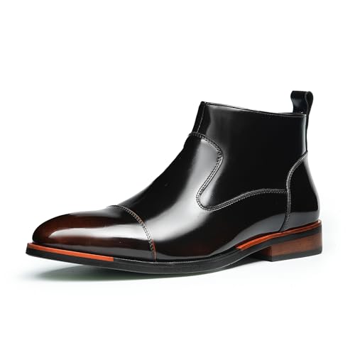 HCDZF Herren Chelsea Boots Leder Casual Stiefeletten Slip On Anzugschuhe,Braun,43.5 EU HCDZF Herren Chelsea Boots Leder Casual Stiefeletten Slip On Anzugschuhe,Braun,43.5 EU von HCDZF