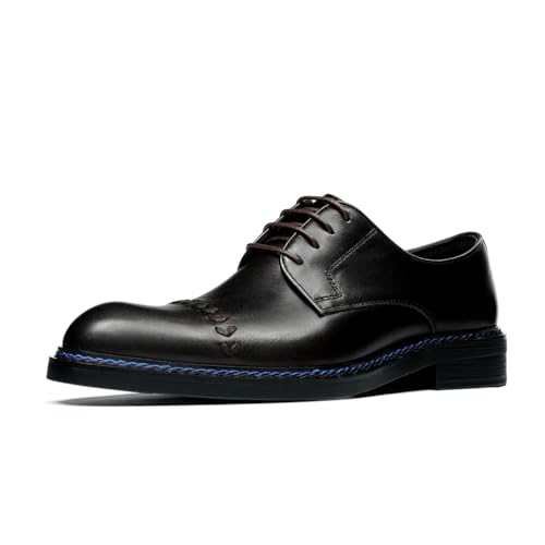 HCDZF Herren Freizeitkleid Oxfords Schuhe Business Formal Derby Schuhe,Braun,39 EU von HCDZF