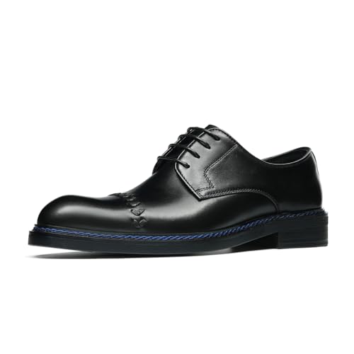HCDZF Herren Freizeitkleid Oxfords Schuhe Business Formal Derby Schuhe,Schwarz,46 EU von HCDZF