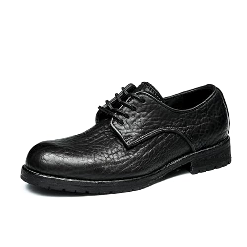 HCDZF Herren Oxford Business Schuhe Elegante Herren Anzugschuhe Schnürhalbschuhe,Schwarz,43.5 EU von HCDZF