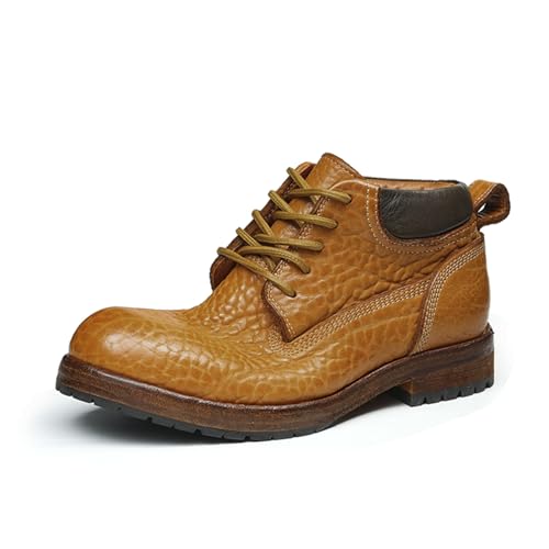 HCDZF Herren Oxford Leder Kleid Stiefel Mode Chukka Stiefeletten für Männer,Braun,42.5 EU HCDZF Herren Oxford Leder Kleid Stiefel Mode Chukka Stiefeletten für Männer,Braun,42.5 EU von HCDZF