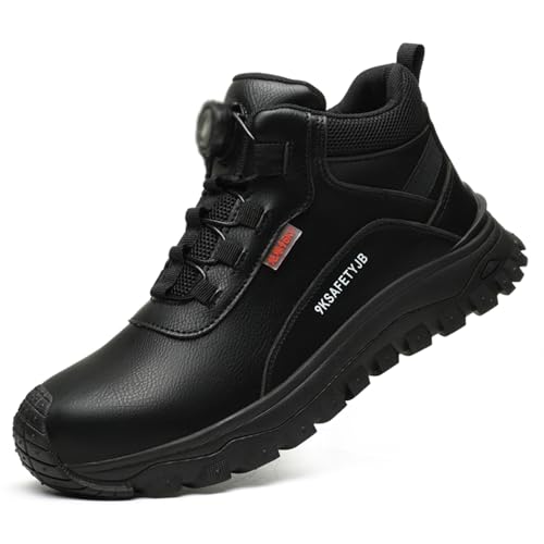 HCDZF Herren Sicherheitsschuhe wasserdichte Arbeitsstiefel Arbeitsschuhe pannensichere Stahlkappenschuhe Turnschuhe,Schwarz,46 EU HCDZF Herren Sicherheitsschuhe wasserdichte Arbeitsstiefel Arbeitsschuhe pannensichere Stahlkappenschuhe Turnschuhe,Schwarz,46 EU von HCDZF