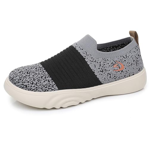 HCDZF Lässige Slip-on-Sneakers für Damen Atmungsaktive Mesh-Schuhe zum Wandern, Radfahren, Fahren,Schwarz,37.5 EU von HCDZF