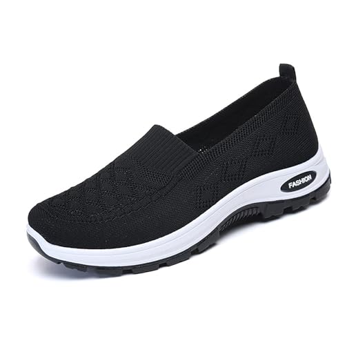 HCDZF Schuhe Damen Slip on Sneaker Frauen Gewebt Atmungsaktiv Turnschuhe Leicht Sportschuhe Walkingschuhe,Schwarz,38 EU HCDZF Schuhe Damen Slip on Sneaker Frauen Gewebt Atmungsaktiv Turnschuhe Leicht Sportschuhe Walkingschuhe,Schwarz,38 EU von HCDZF