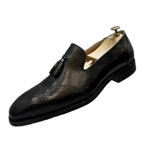 HCDZF Schwarz,40 EU,Herren Casual Loafers Schuhe Mode Hochzeit Lederschuhe Business Kleid Schuh von HCDZF