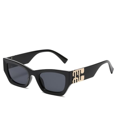HCHES Cat-Eye-Rahmen-Sonnenbrille für Damen und Herren, quadratische Sonnenbrille, lässige Damenbrille, UV400, C7, Einheitsgröße von HCHES