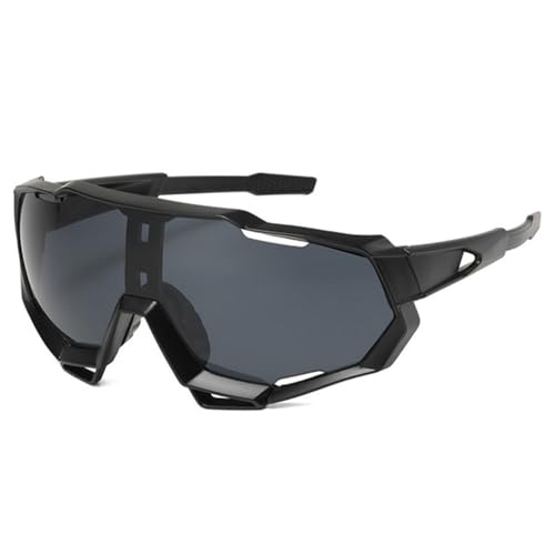 HCHES Sonnenbrille Männer Große Spiegellinse Männliche Quadratische Sonnenbrille Vintage Fahren Reisebrille,Schwarz,Einheitsgröße von HCHES