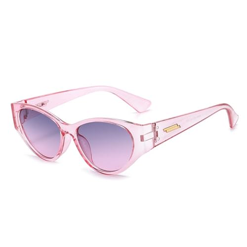 HCHES Stück Frauen unregelmäßige Vintage-Sonnenbrille Retro-Punkte-Sonnenbrille weibliche Dame-Brille Cat-Eye-Fahrerbrille, lila grau rosa, Einheitsgröße von HCHES