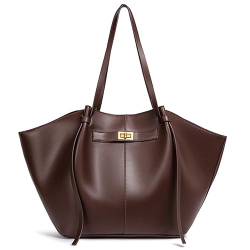 HCHZSH123 Tote Bag Damen,Shopper Tasche Damen Groß,Large Shoulder Handbag mit abnehmbarer Schlaufe (Kaffee) von HCHZSH123