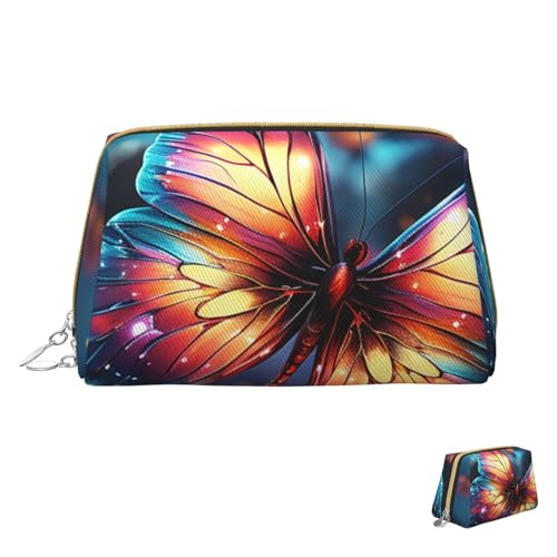 HCLYvexiria Kosmetiktasche, Reise-Make-up-Tasche, wasserdicht, tragbar, weit offen, Cartoon-Dinosaurier-Bilder, Make-up-Organizer, große Kapazität, Reißverschluss-Tasche, Kulturbeutel für Damen, von HCLYvexiria