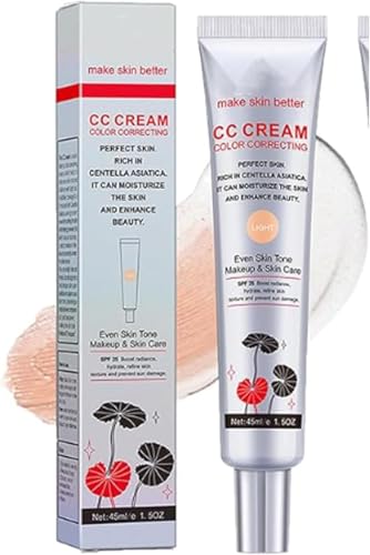 Farbverändernde CC-Creme, seidige Hautgrundierung, 2-in-1-Hautpflege und Make-up für einen gleichmäßigen Teint von HCVQSINJN